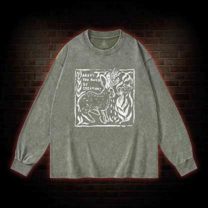 Aren't You Awed by Creation Washed Long-Sleeve T-shirt