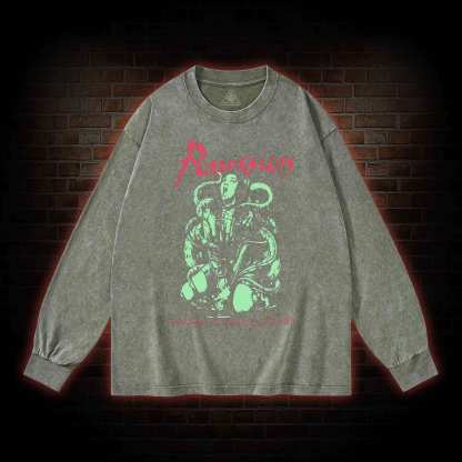 Inhuman Ecstasy Fulfilled Washed Long-Sleeve T-shirt
