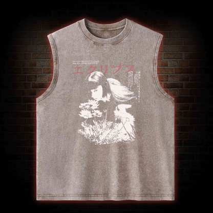 Weird Girl Washed Tank Top