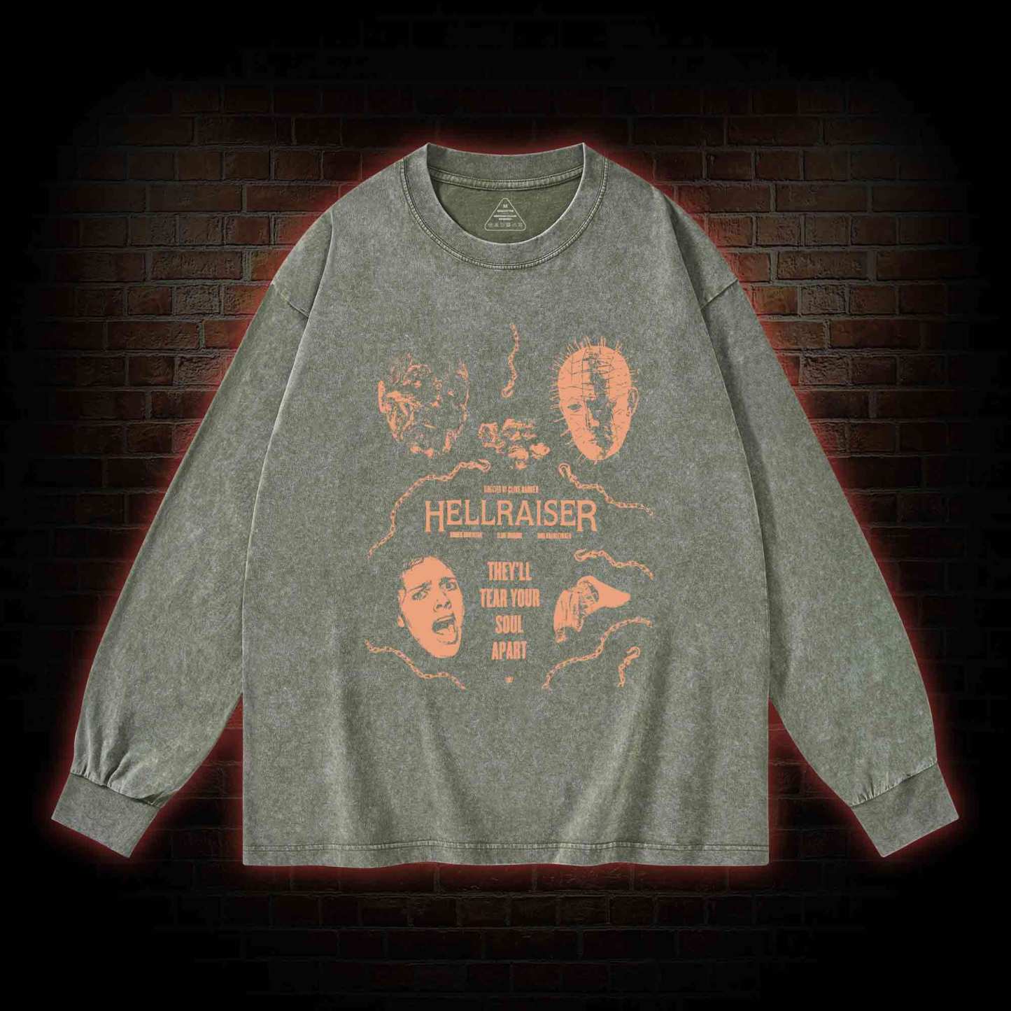 They'll Tear Your Soul Apart Washed Long-Sleeve T-shirt