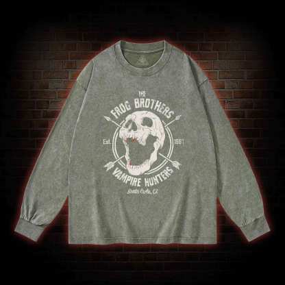 Vampire Hunters Washed Long-Sleeve T-shirt