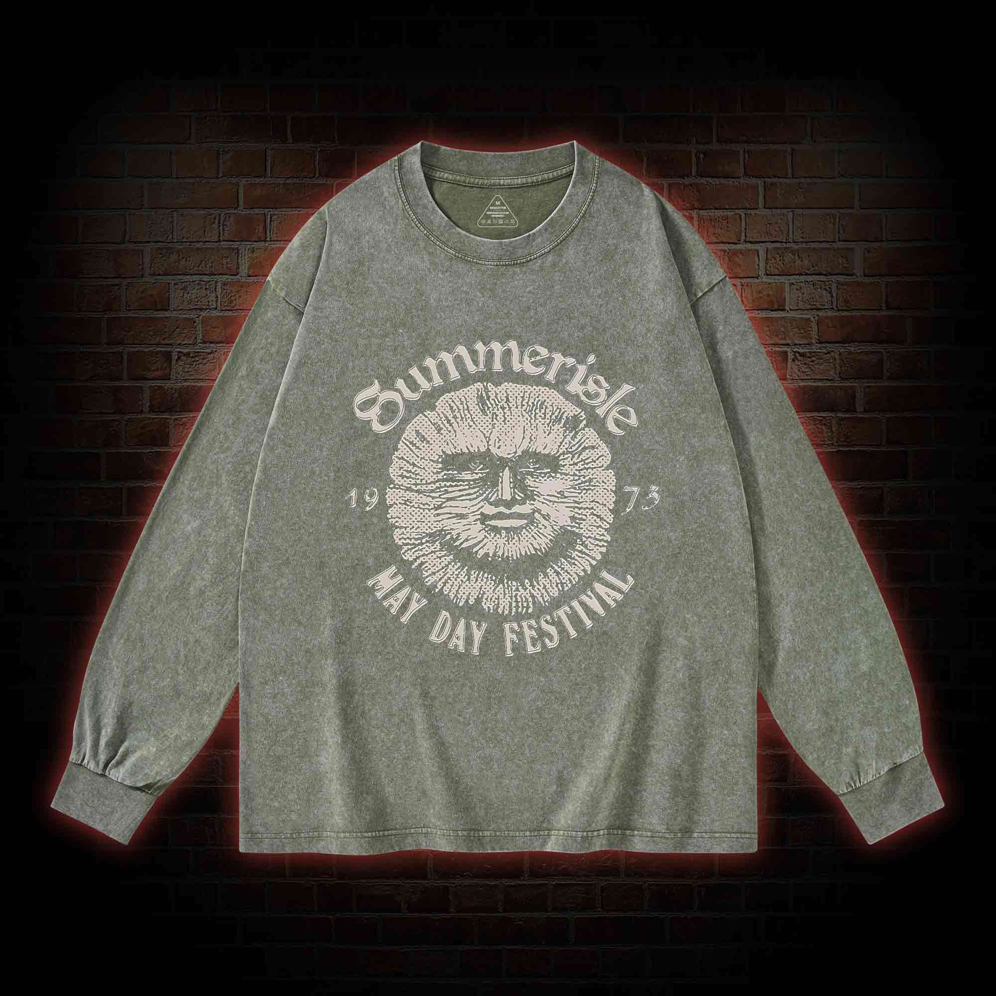 May Day Festival Washed Long-Sleeve T-shirt