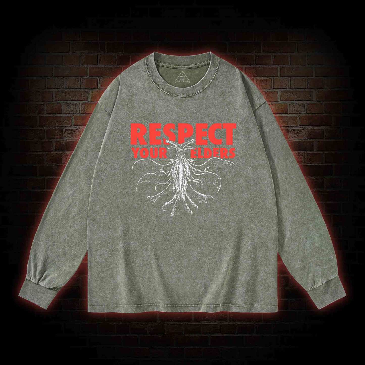 Respect Your Elders Washed Long-Sleeve T-shirt