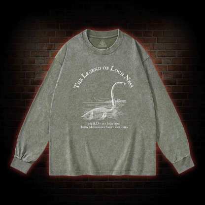 Loch Ness Monster Washed Long-Sleeve T-shirt
