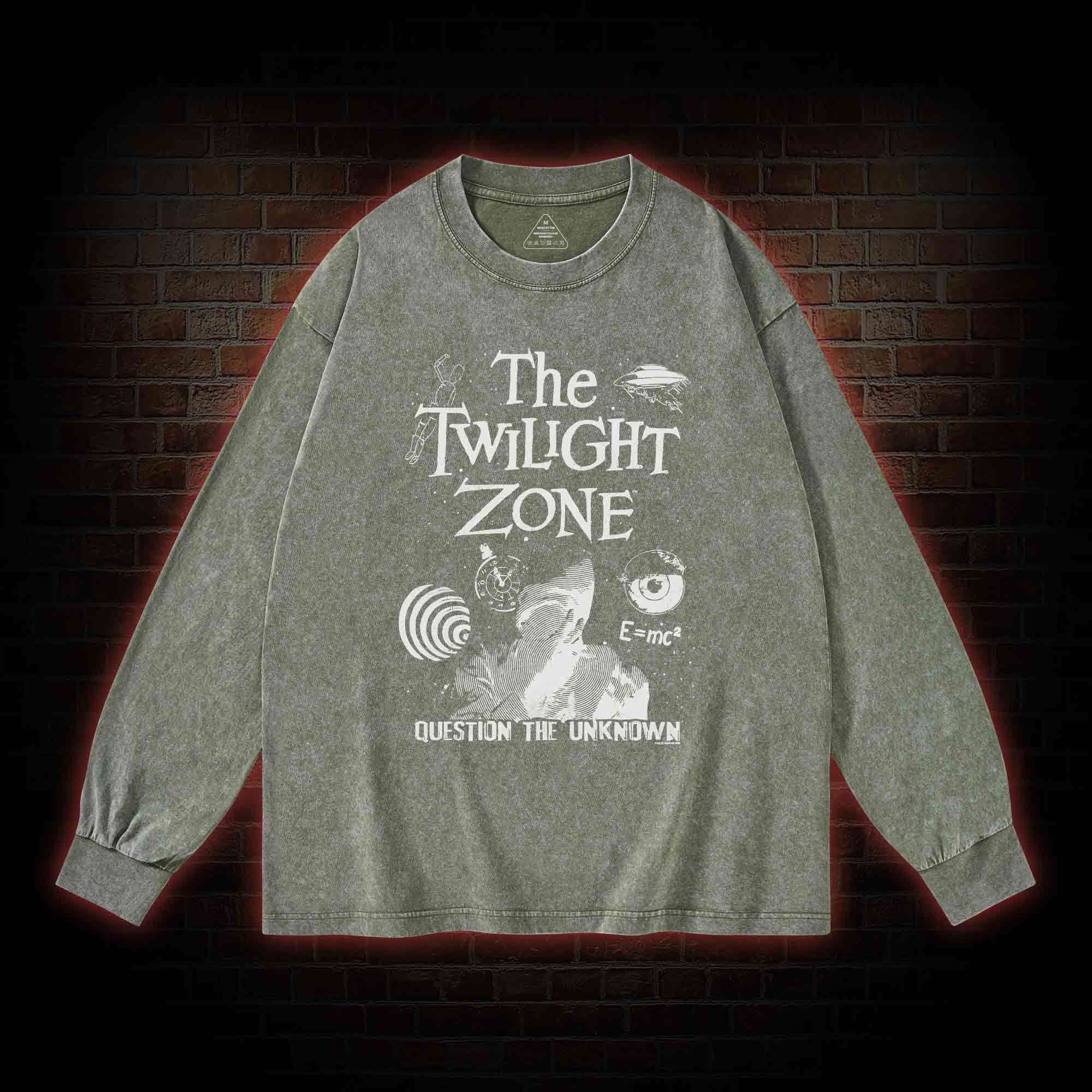 Question the Unknown Washed Long-Sleeve T-shirt