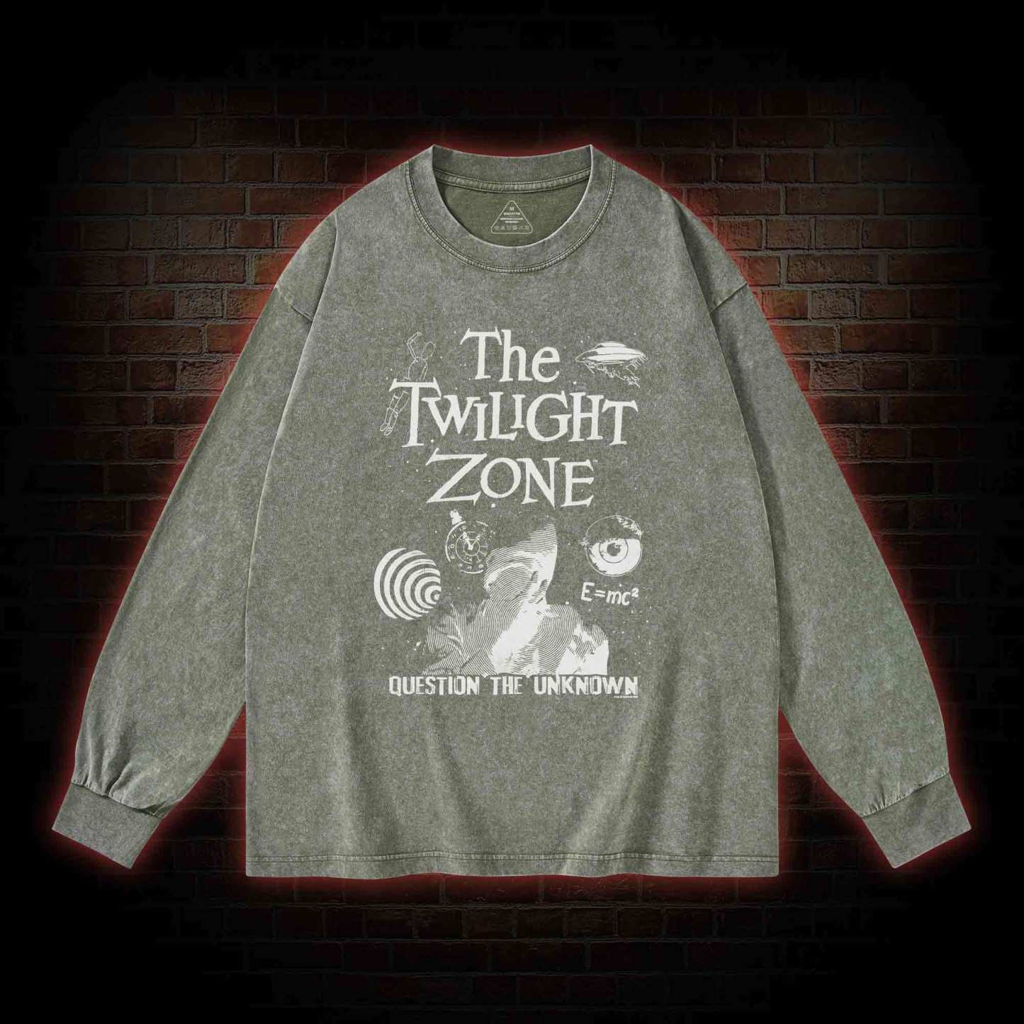 Question the Unknown Washed Long-Sleeve T-shirt