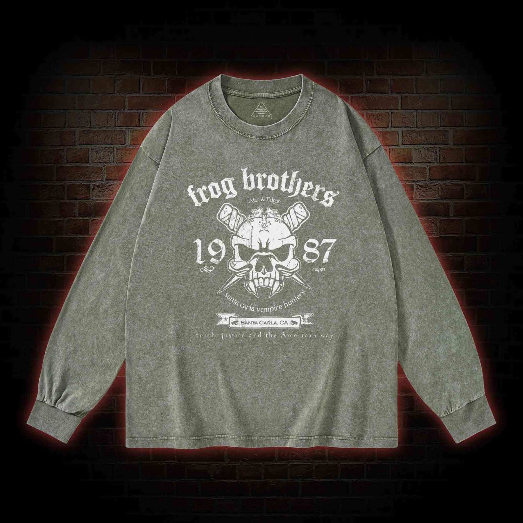 Frog Brothers Washed Long-Sleeve T-shirt