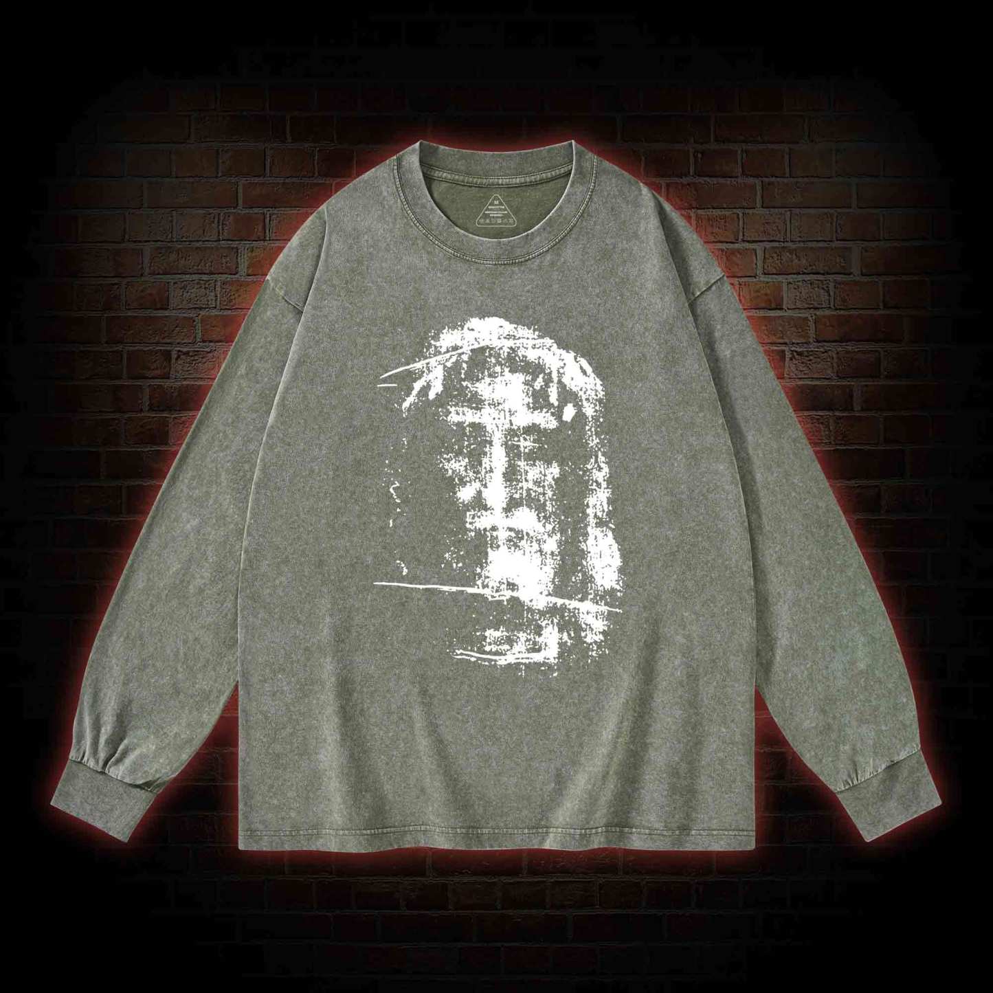 Jesus Christ Face Washed Long-Sleeve T-shirt