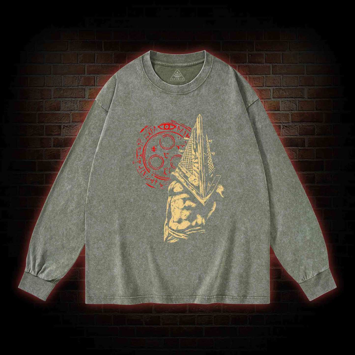 Pointy Man Washed Long-Sleeve T-shirt