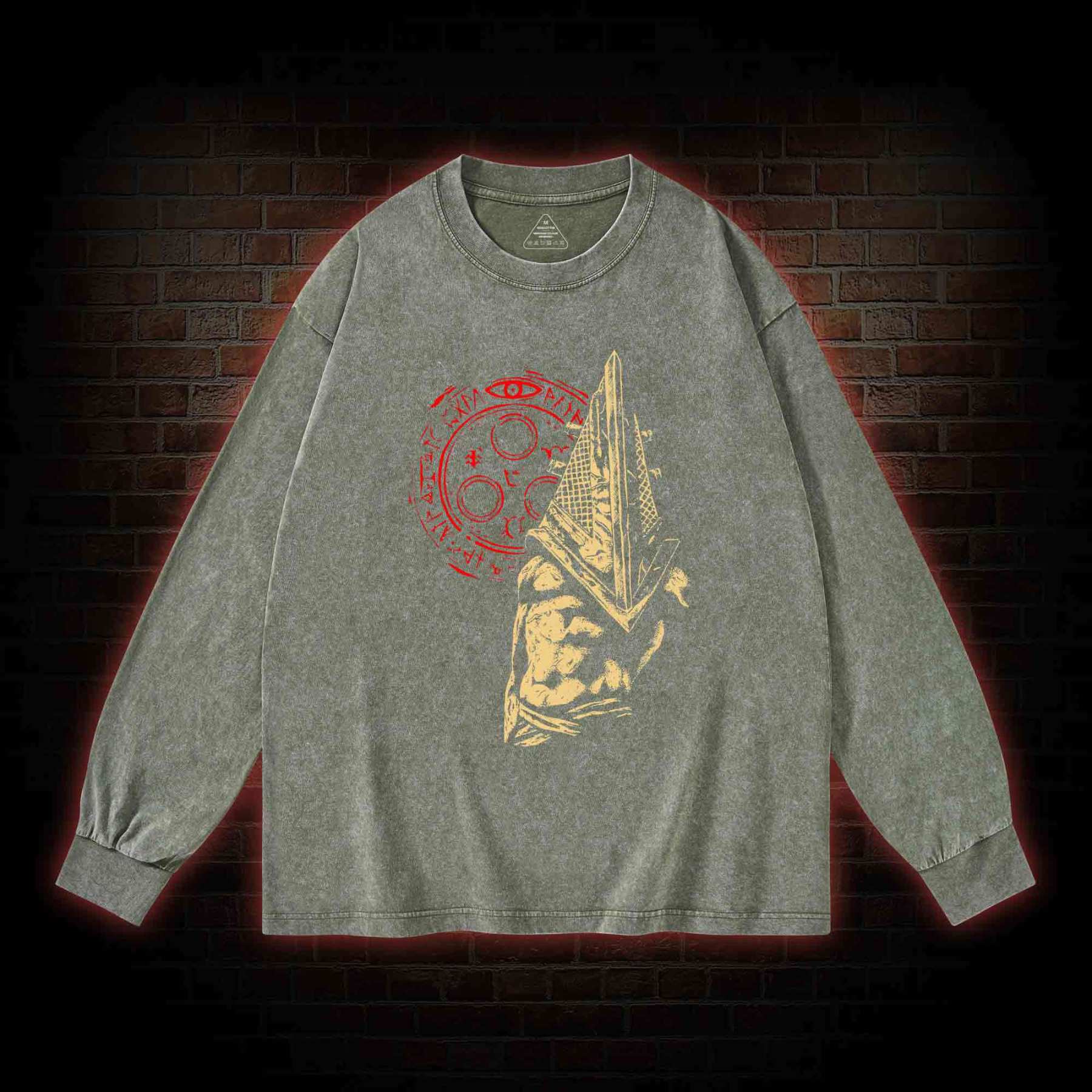 Pointy Man Washed Long-Sleeve T-shirt