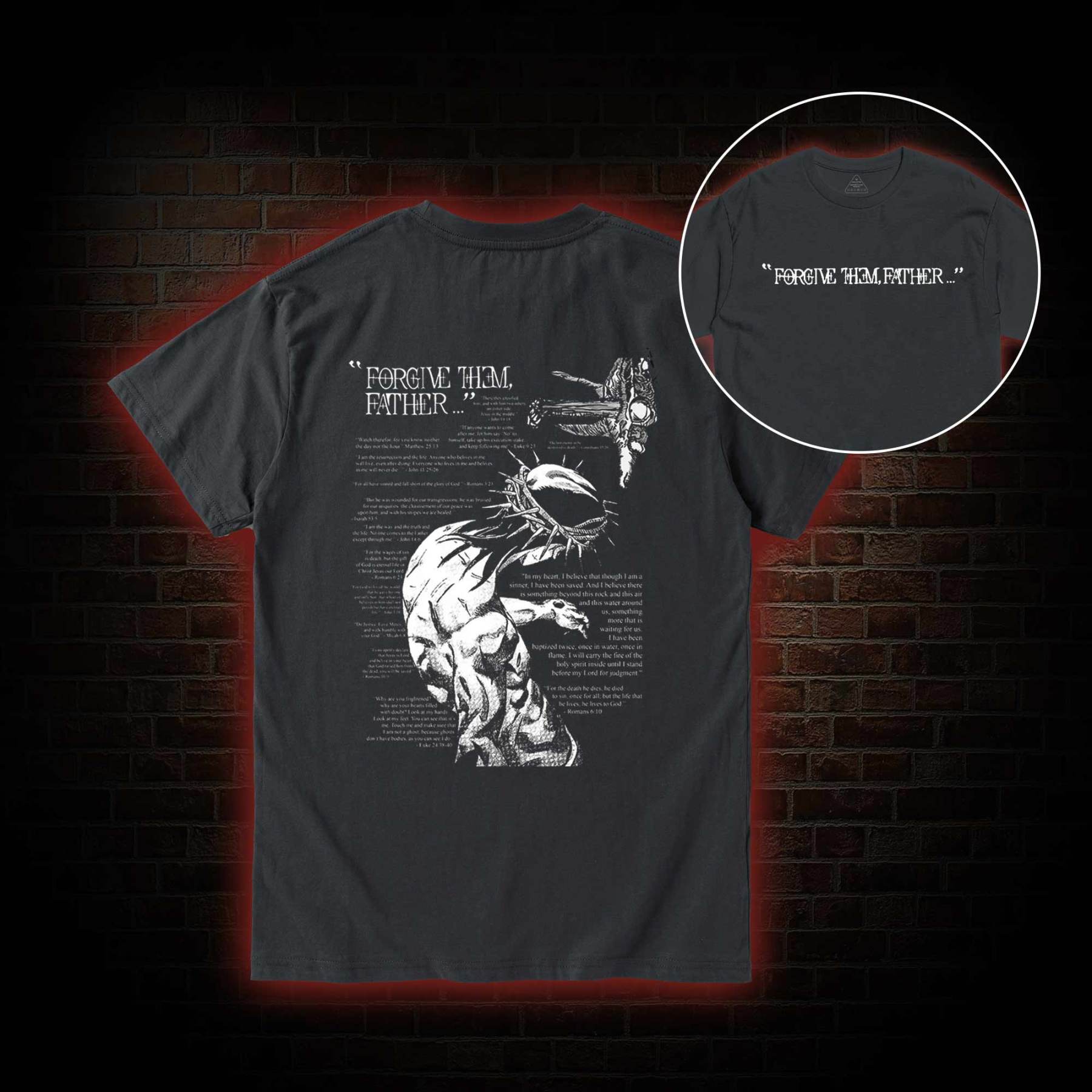 Forgive Them Father Back Print T-Shirt