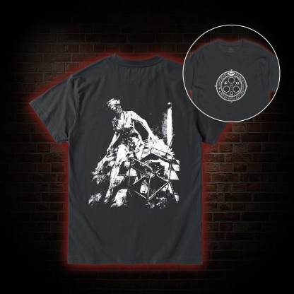 Retro Hello Nurse Back Print T-Shirt