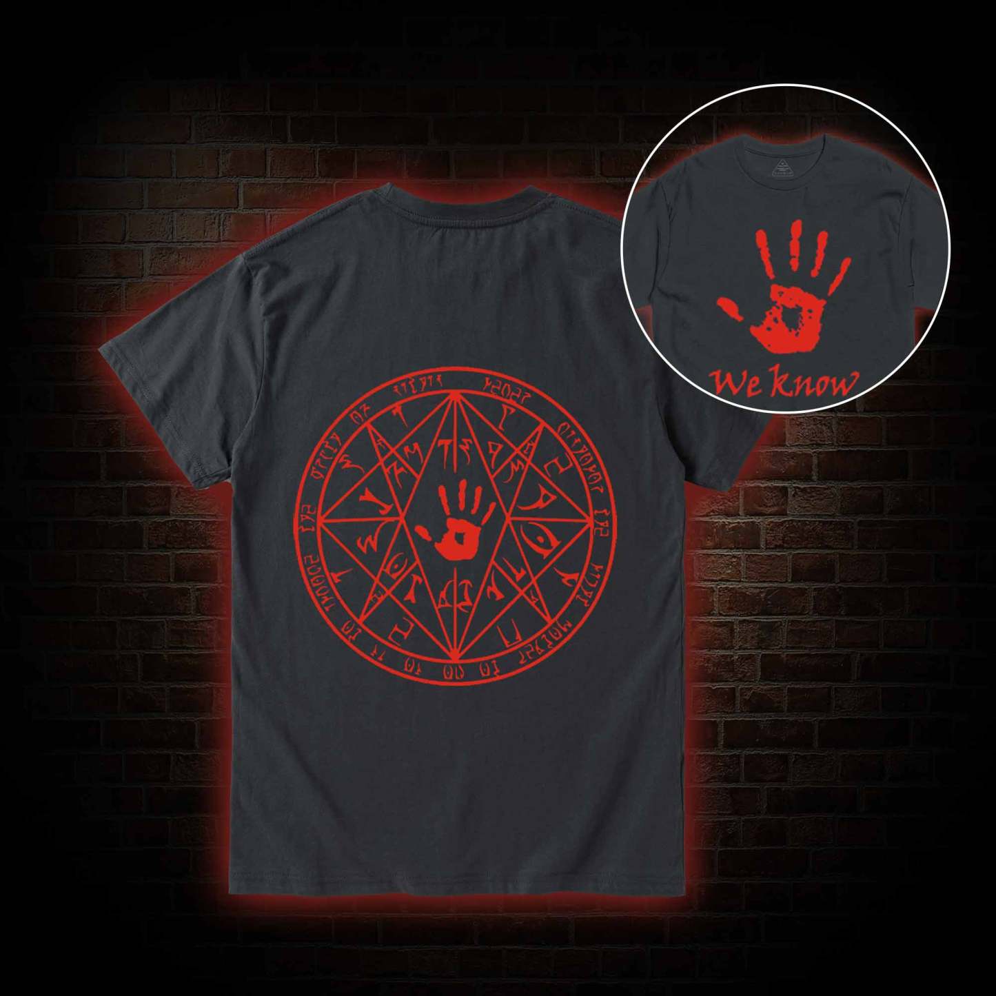 We Know Back Print T-Shirt