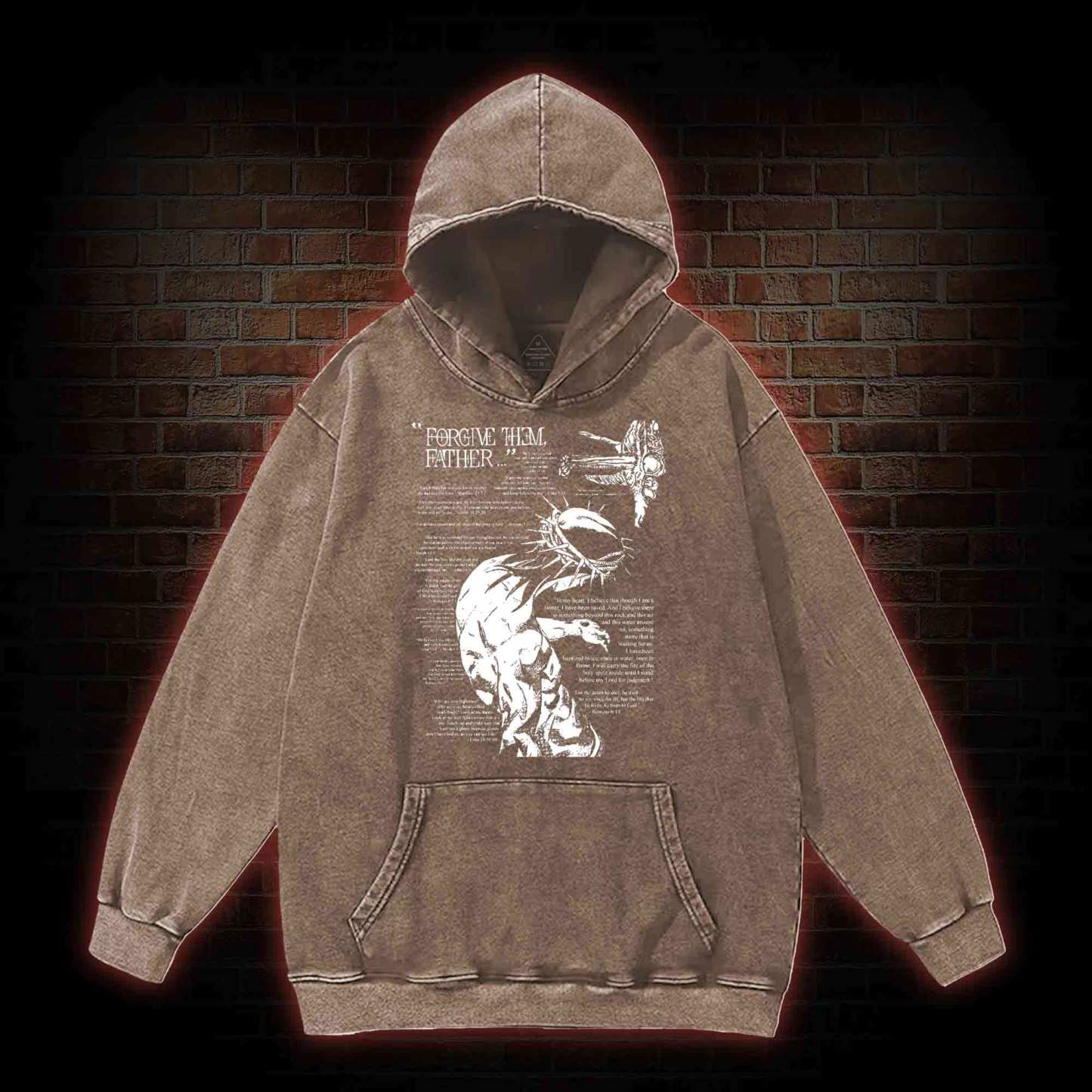 Forgive Them Father Washed Hoodie