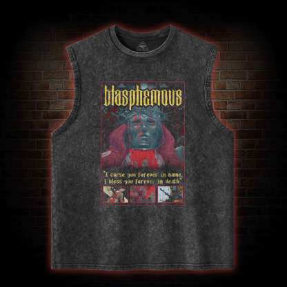 I Bless You Forever in Death Washed Tank Top