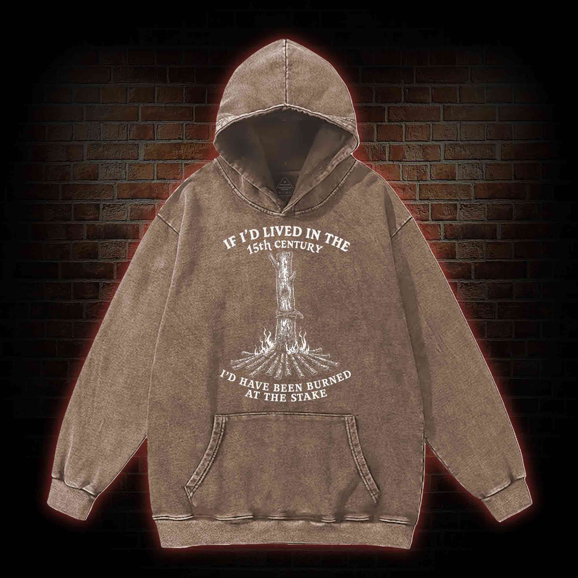 Burned at the Stake Washed Hoodie