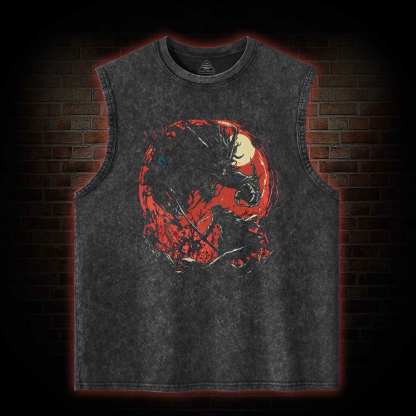 Blood Beast Washed Tank Top