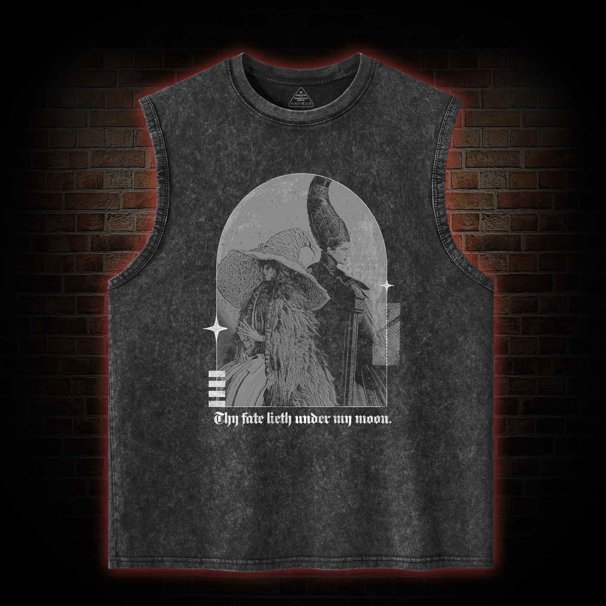 Thy Fate Lieth under My Moon Washed Tank Top