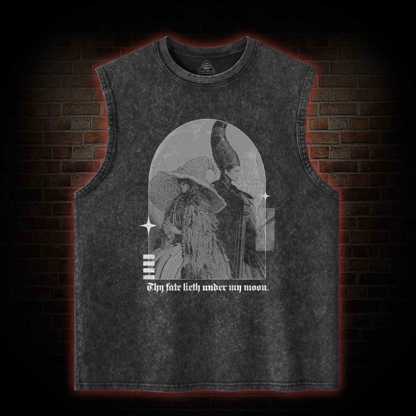 Thy Fate Lieth under My Moon Washed Tank Top