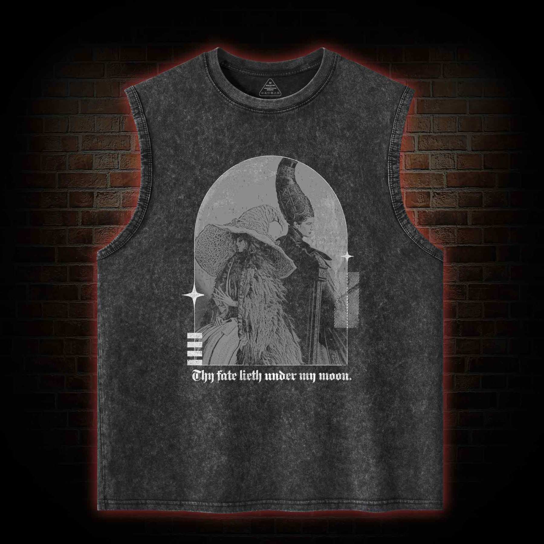 Thy Fate Lieth under My Moon Washed Tank Top
