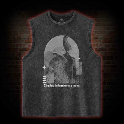 Thy Fate Lieth under My Moon Washed Tank Top
