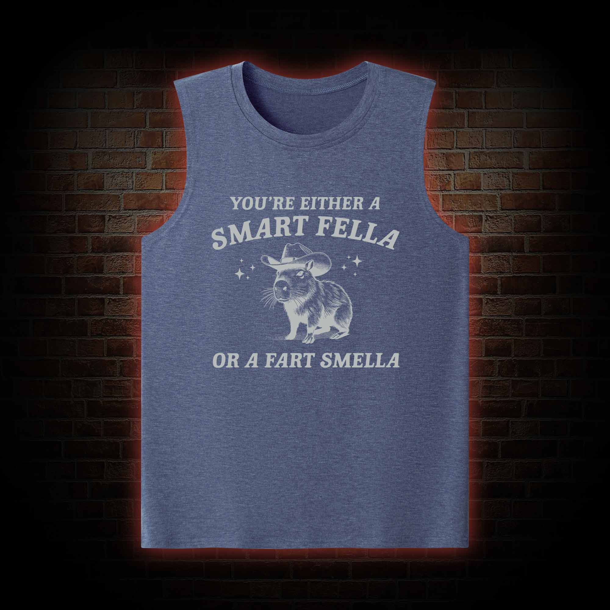 Smart Fella Or Fart Smella Tank Top