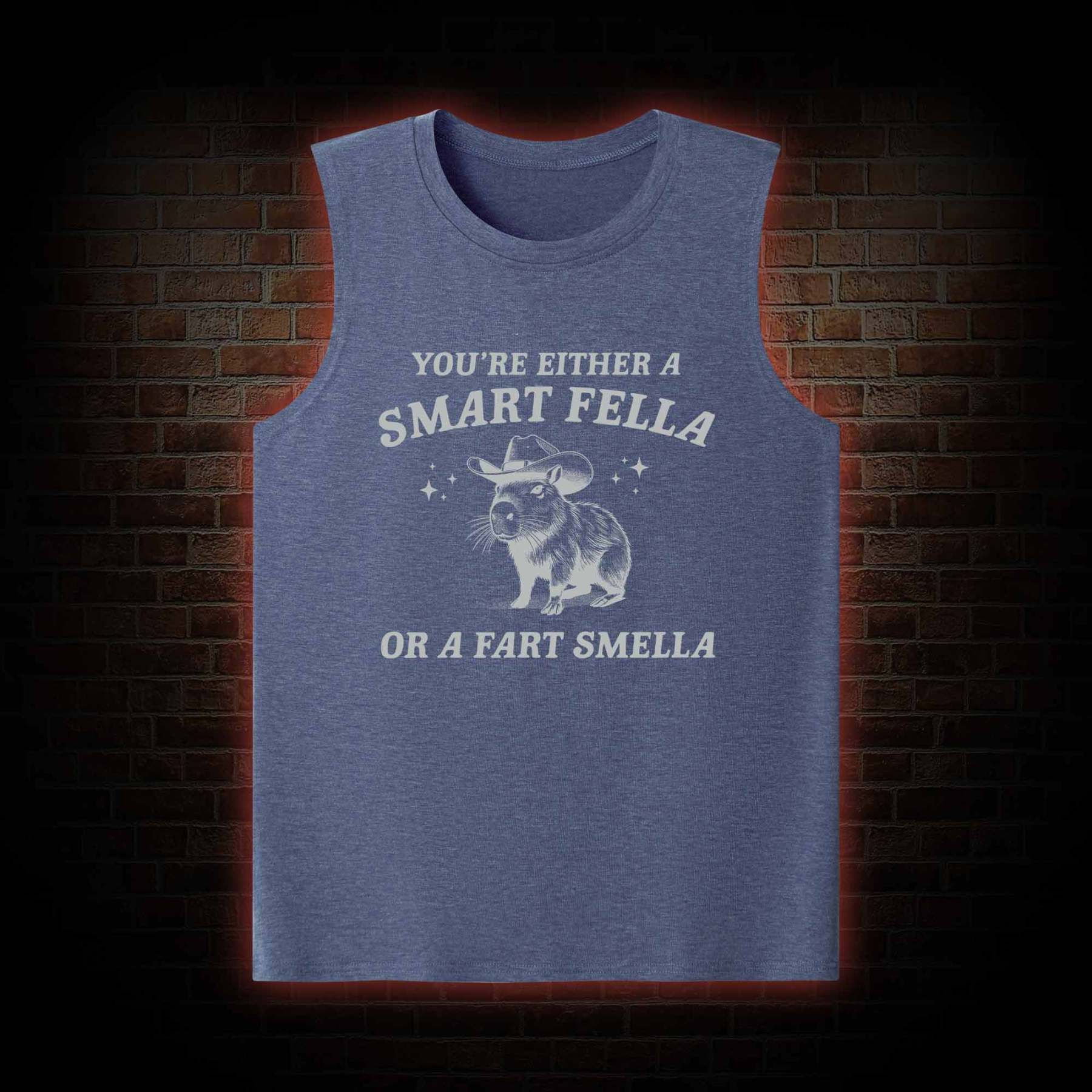 Smart Fella Or Fart Smella Tank Top