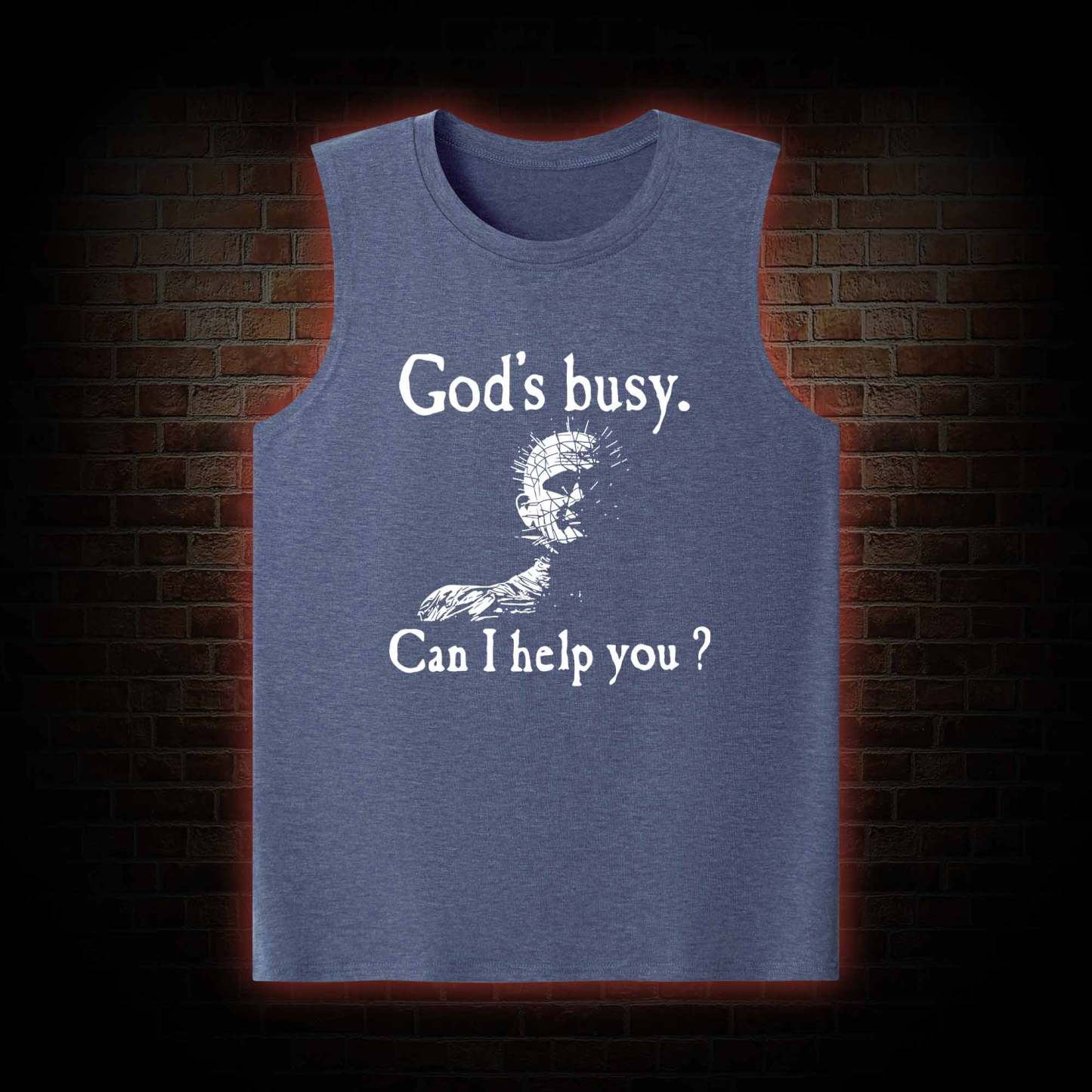 God's Busy Can I Help You? Tank Top