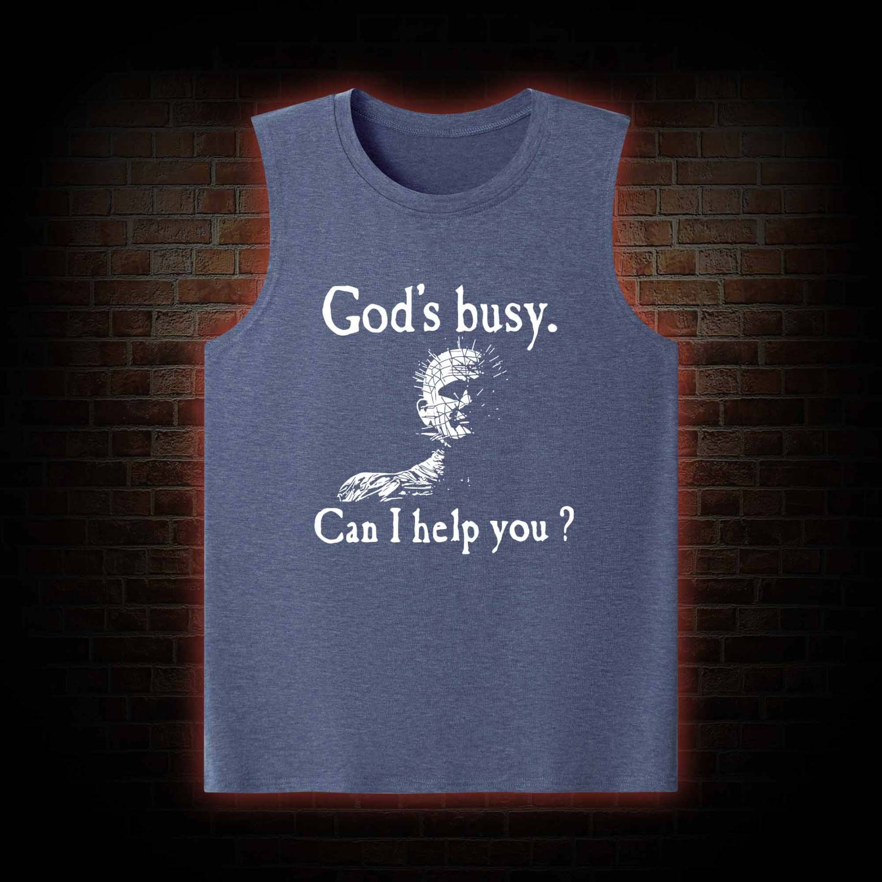 God's Busy Can I Help You? Tank Top