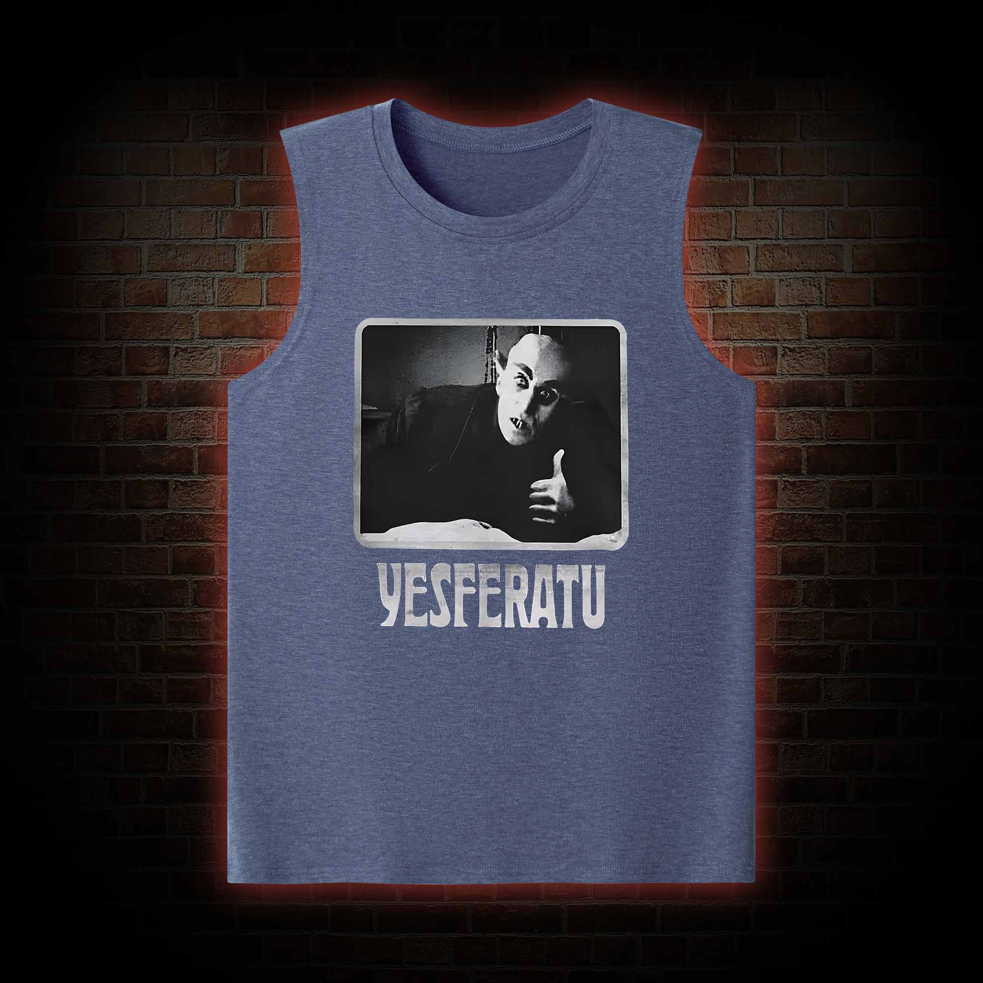 Yesferatu Funny Horror Retro Tank Top