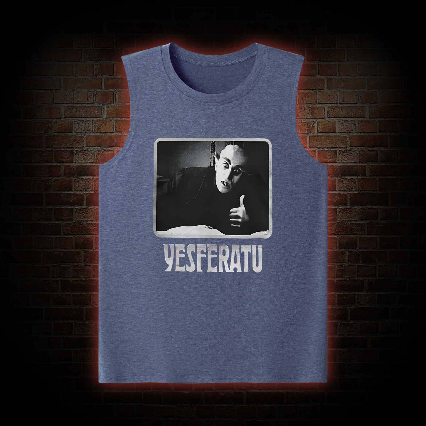 Yesferatu Funny Horror Retro Tank Top