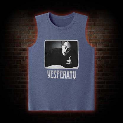 Yesferatu Funny Horror Retro Tank Top