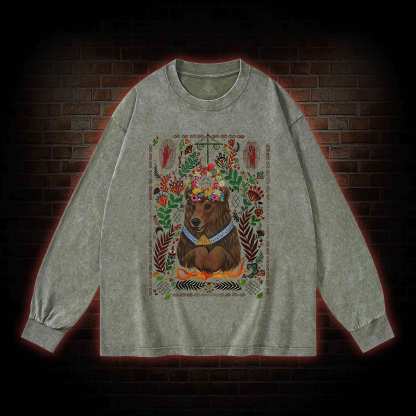 We View Life as a Circle Washed Long-Sleeve T-shirt