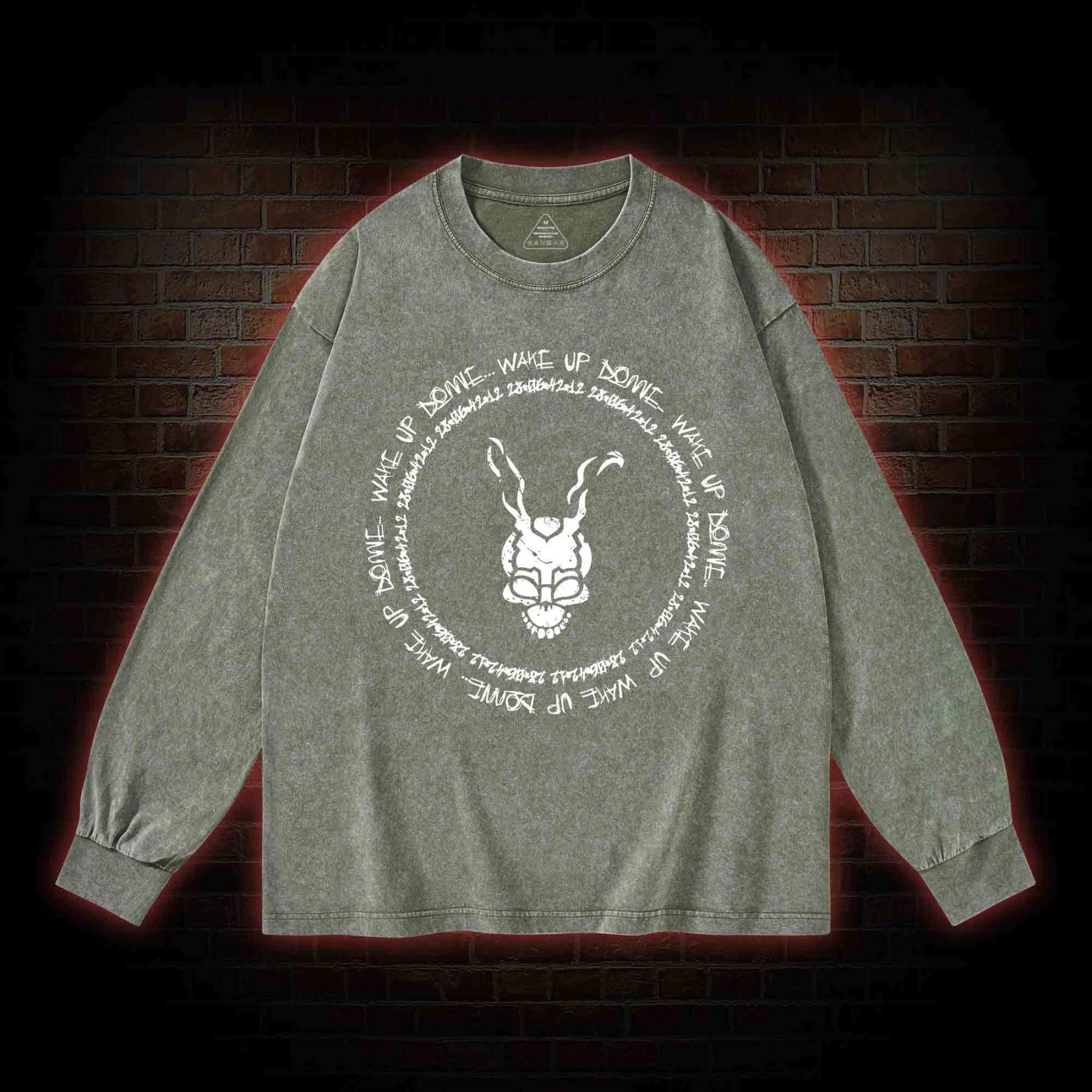 Wake Up Donnie Washed Long-Sleeve T-shirt