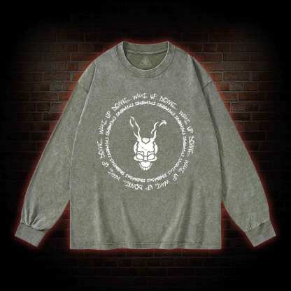 Wake Up Donnie Washed Long-Sleeve T-shirt