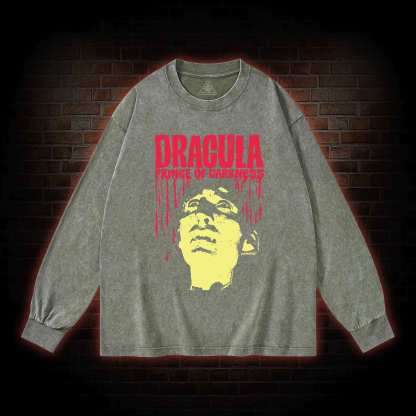 Vintage Dracula Washed Long-Sleeve T-shirt