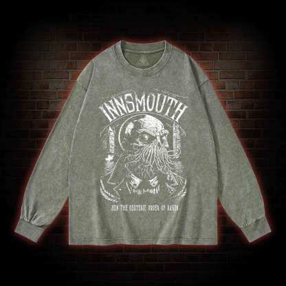 Join The Esoteric Order of Dagon Washed Long-Sleeve T-shirt