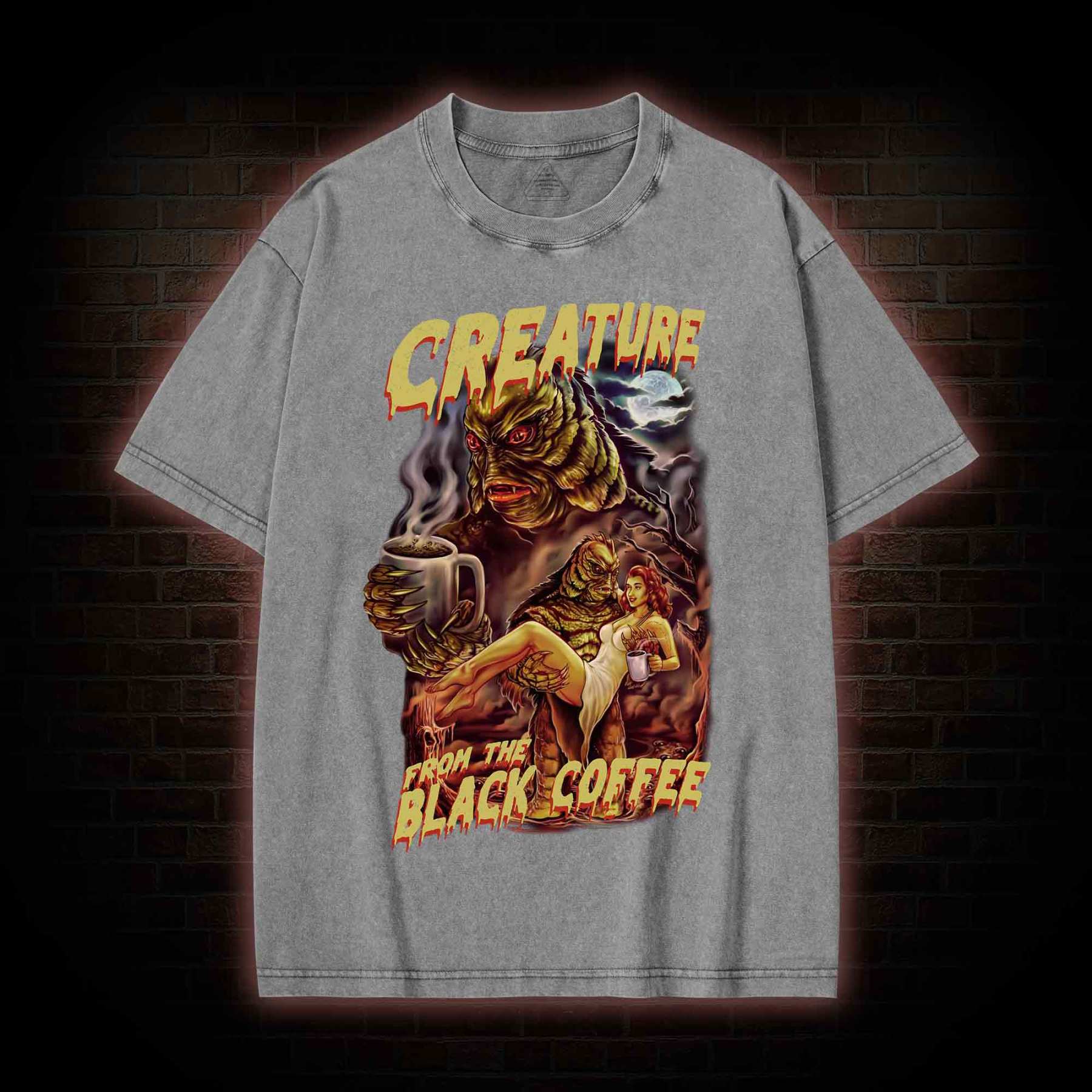 Creature From The Black Coffee Washed T-shirt