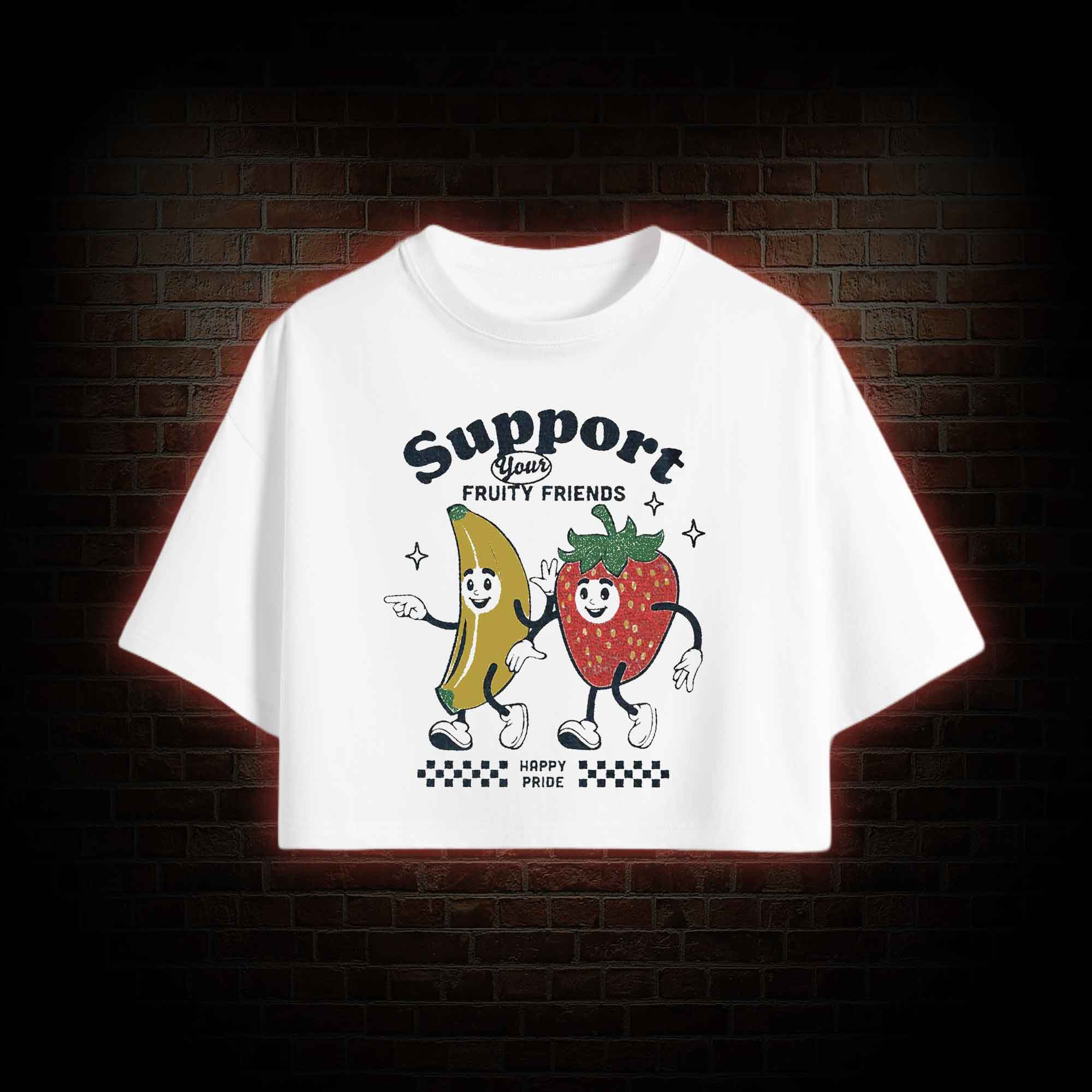 Support Your Fruity Friends Crop Top