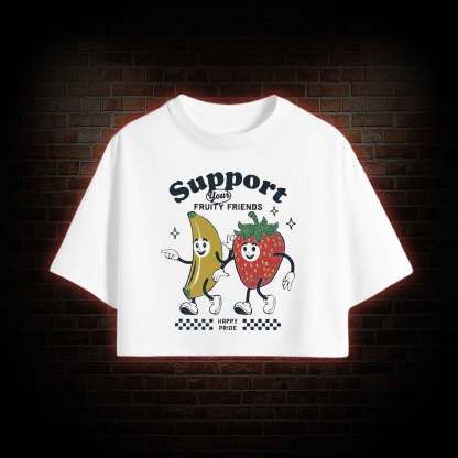 Support Your Fruity Friends Crop Top