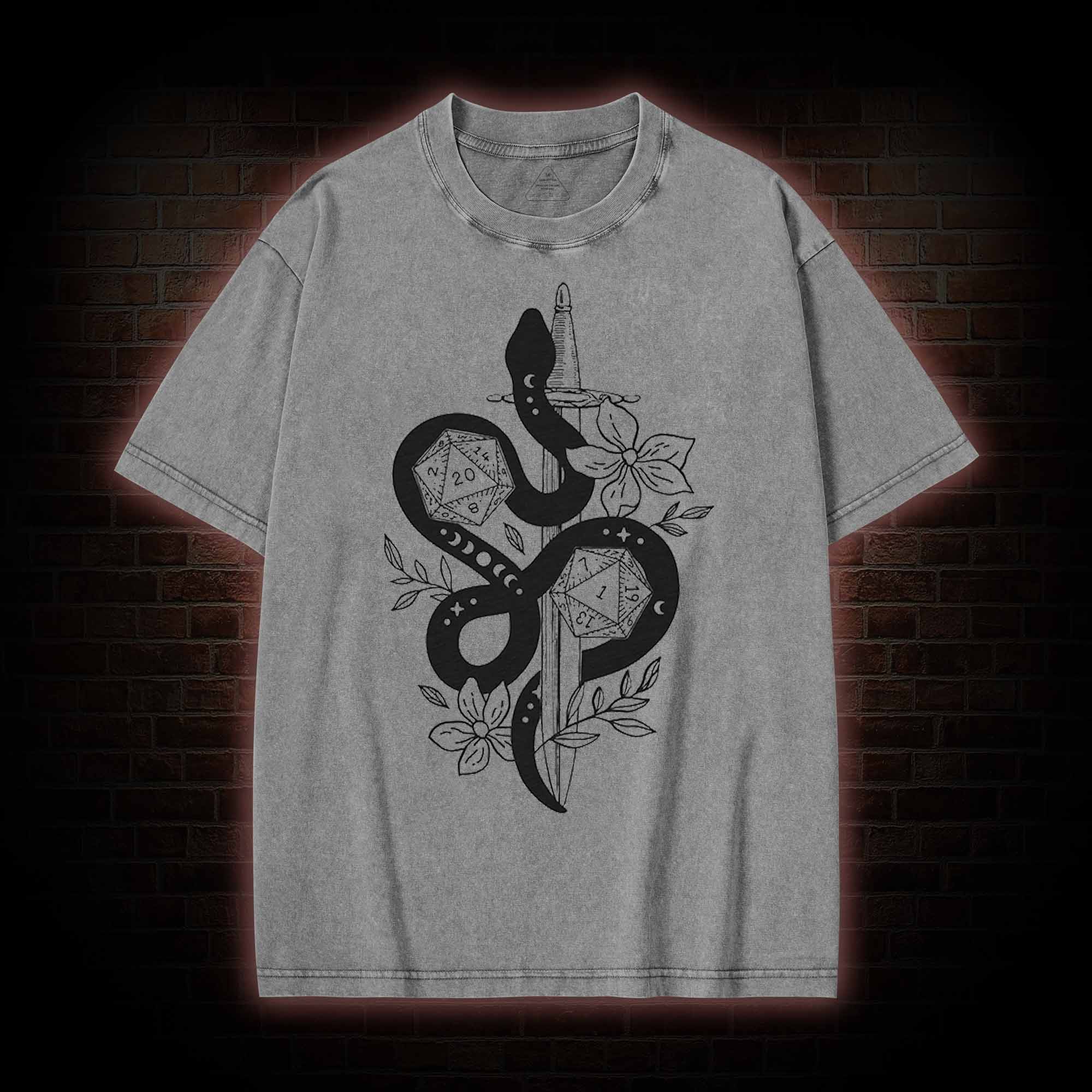 Snake&Sword Washed T-shirt
