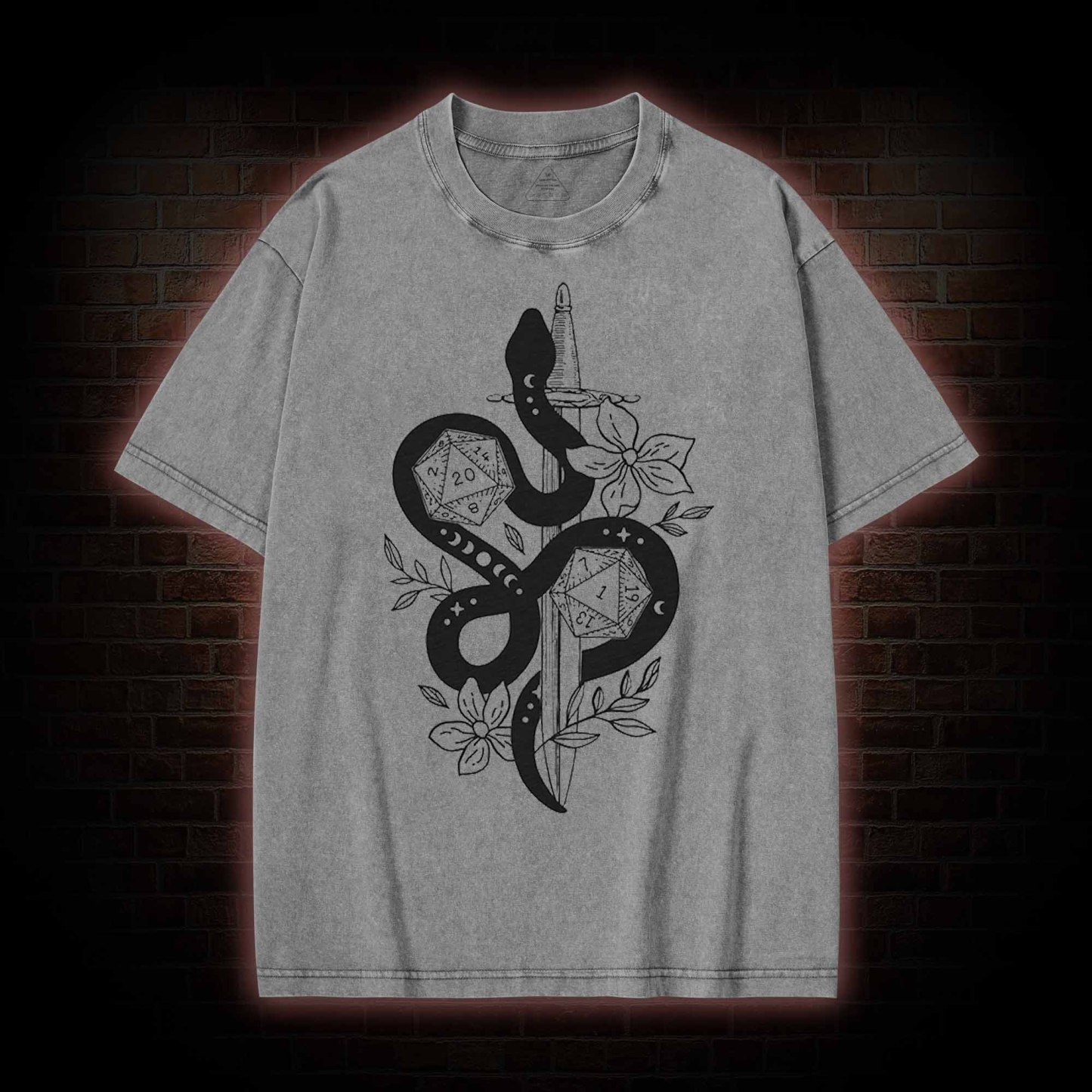Snake&Sword Washed T-shirt