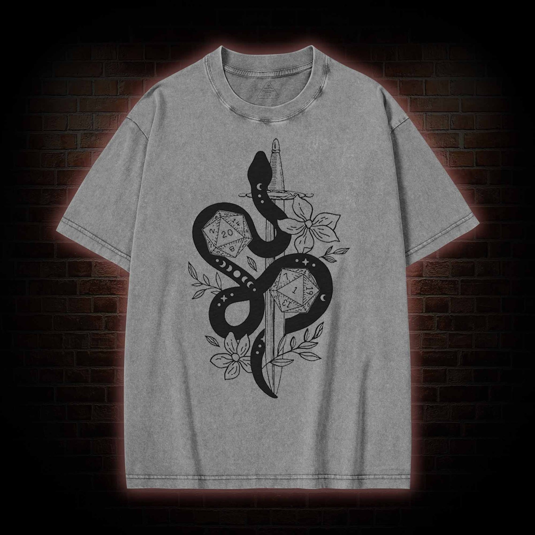 Snake&Sword Washed T-shirt