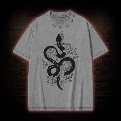 Snake&Sword Washed T-shirt