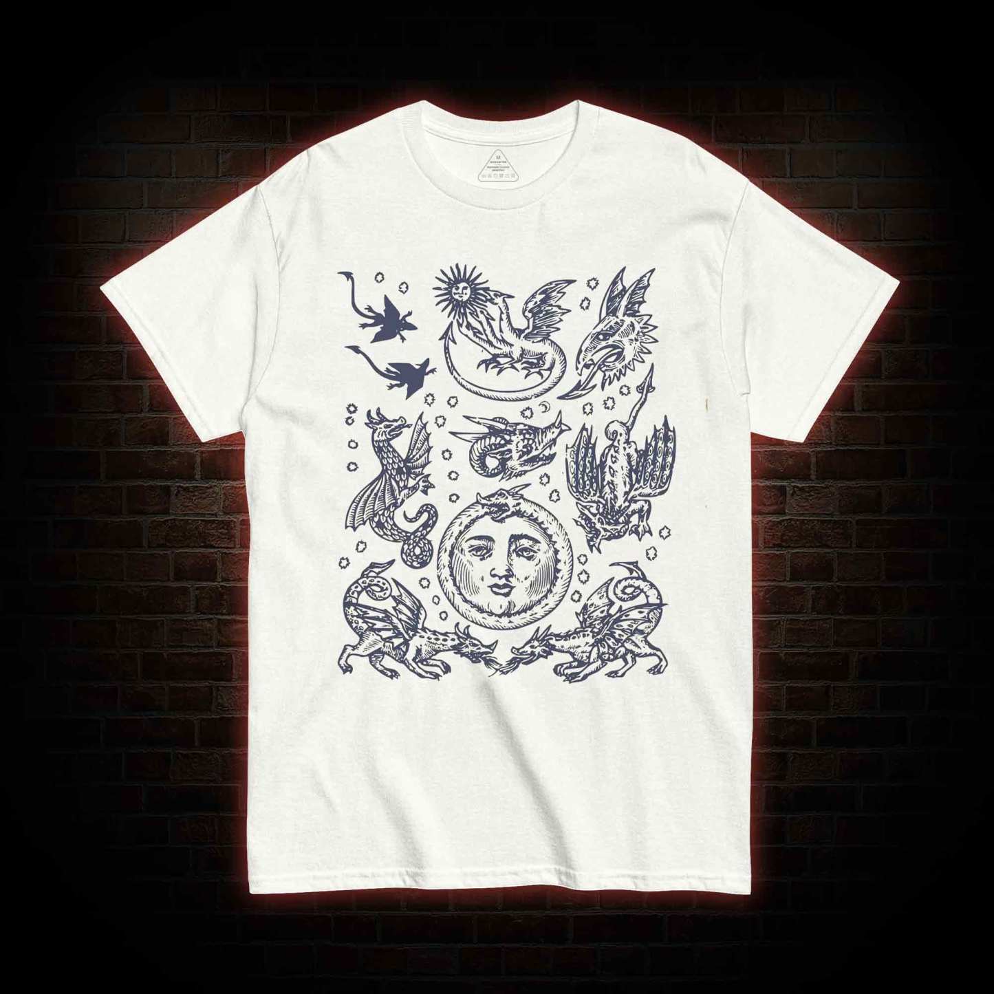 Medieval Dragons Vintage T-shirt