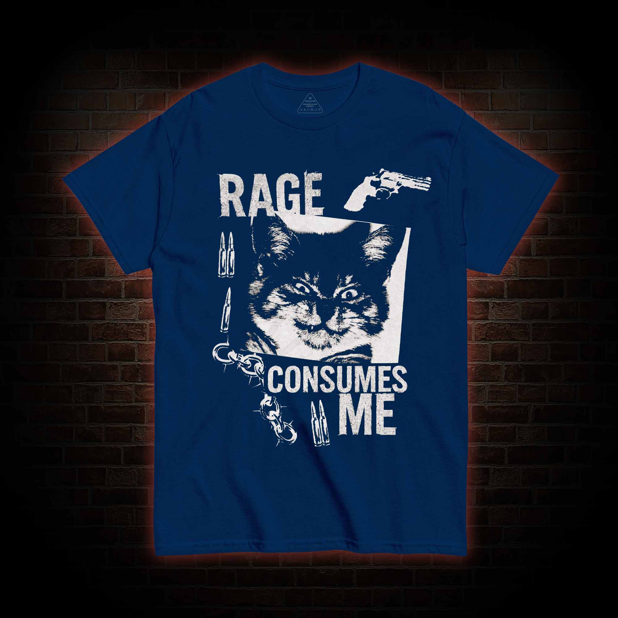 Rage Consumes Me Cat T-shirt