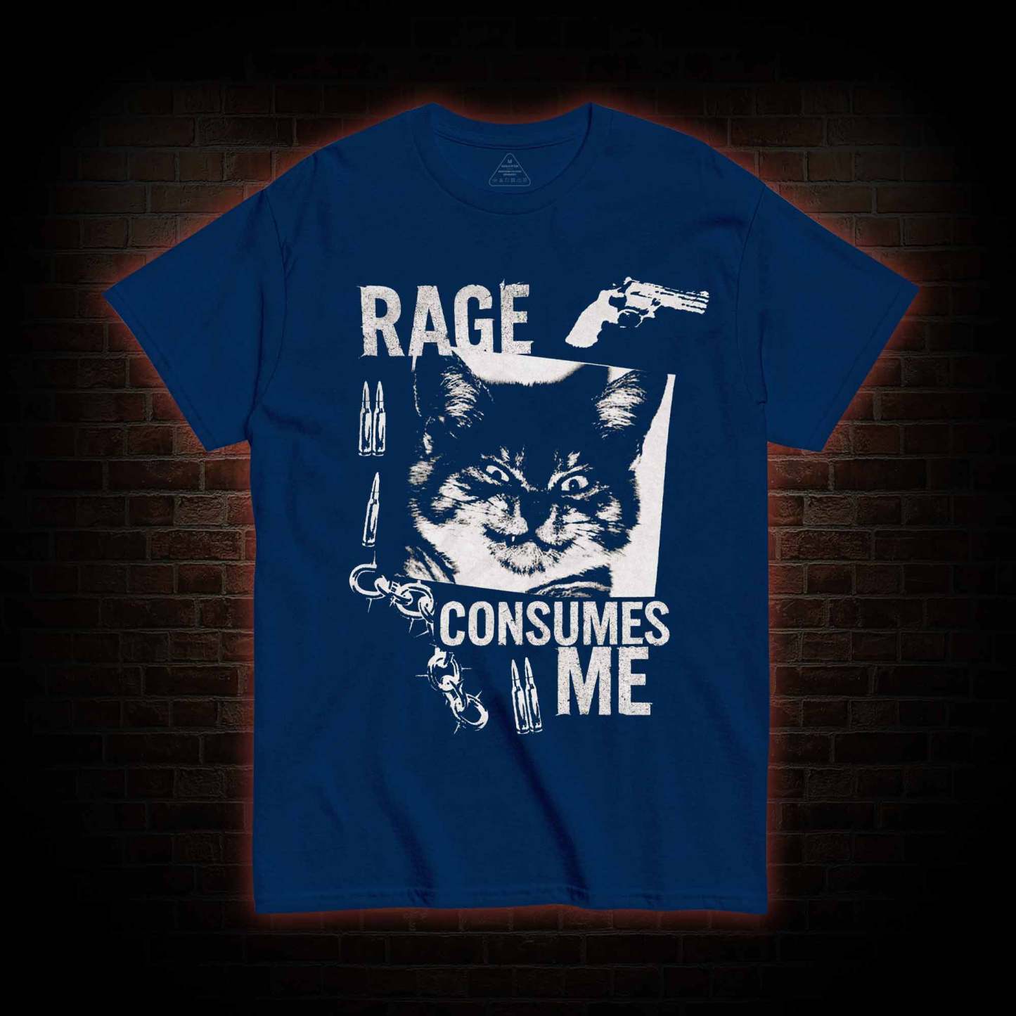 Rage Consumes Me Cat T-shirt
