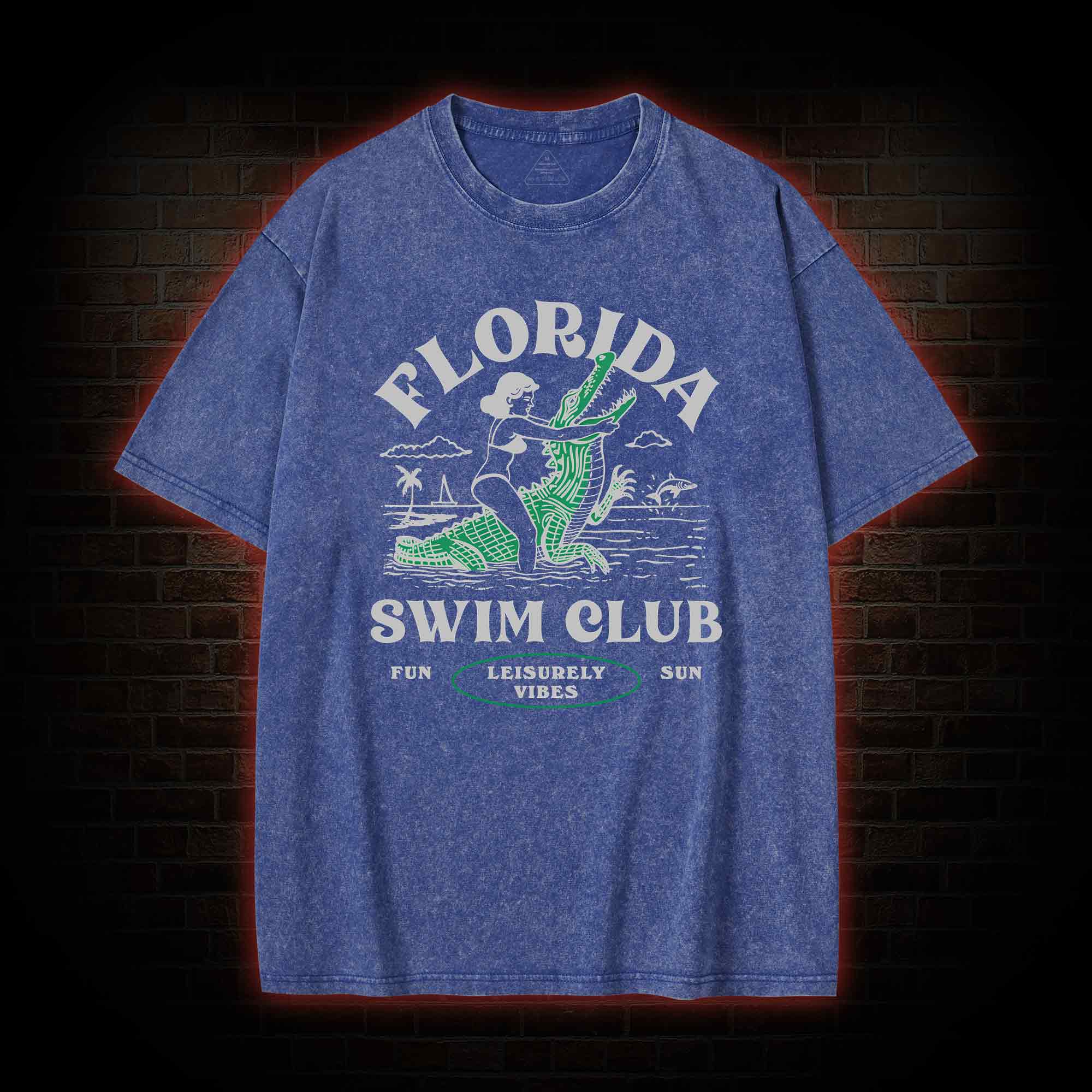 Florida Swim Club Washed T-shirt