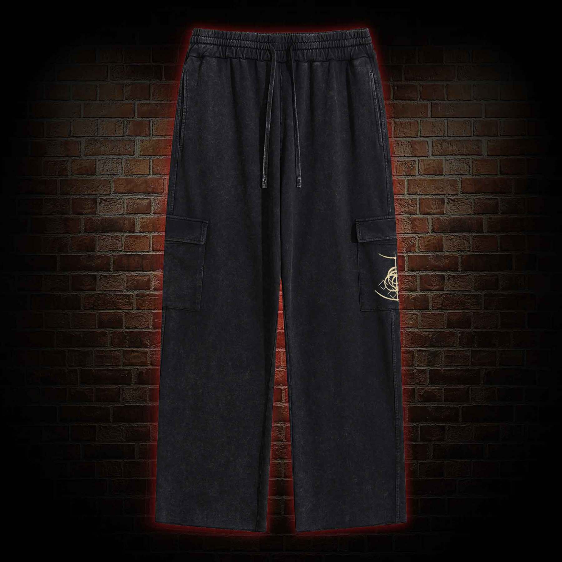 The Fallen Leaves Tell a Story Washed Cargo Pants