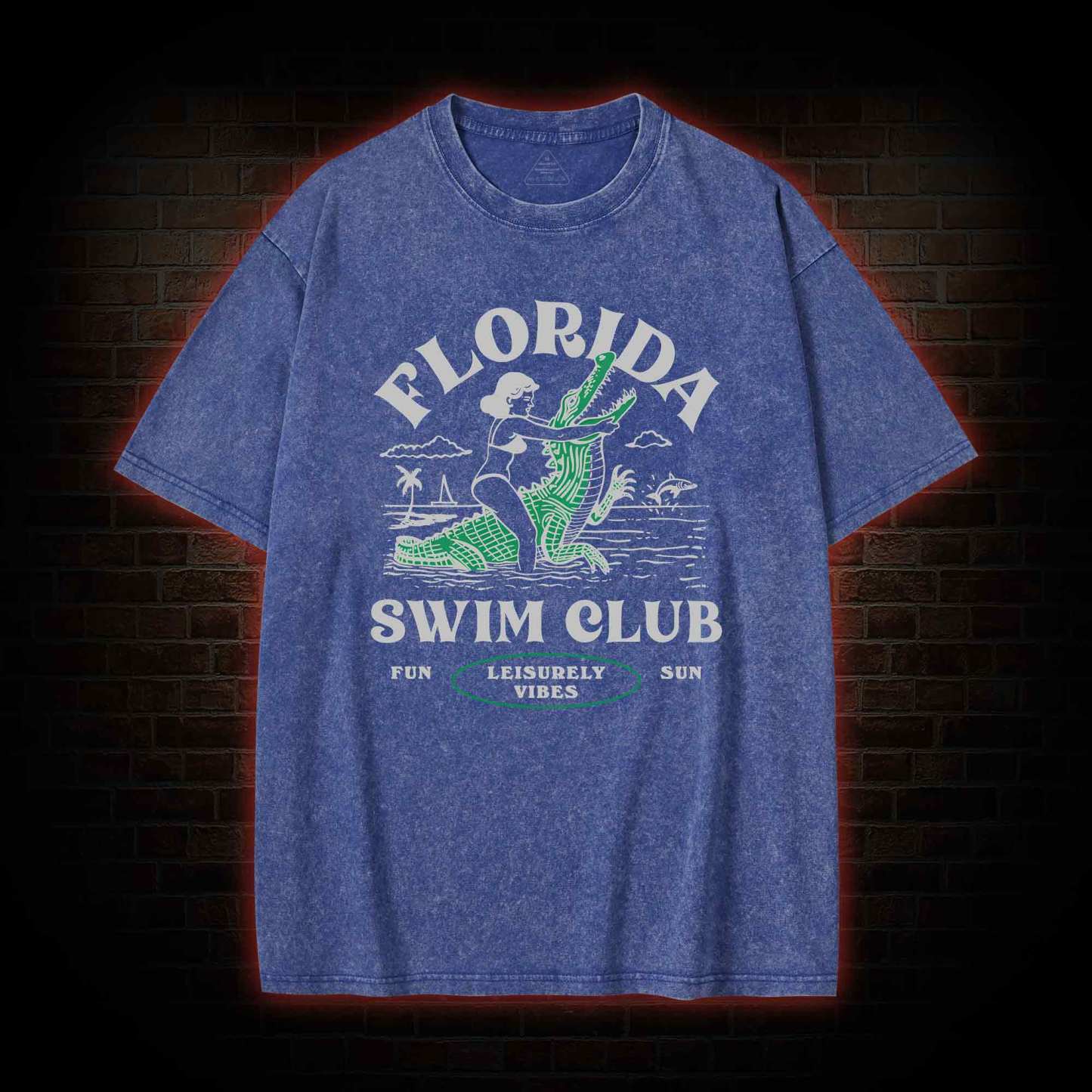 Florida Swim Club Washed T-shirt